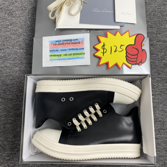 Men Women R*ick O*wens Top Sneaker