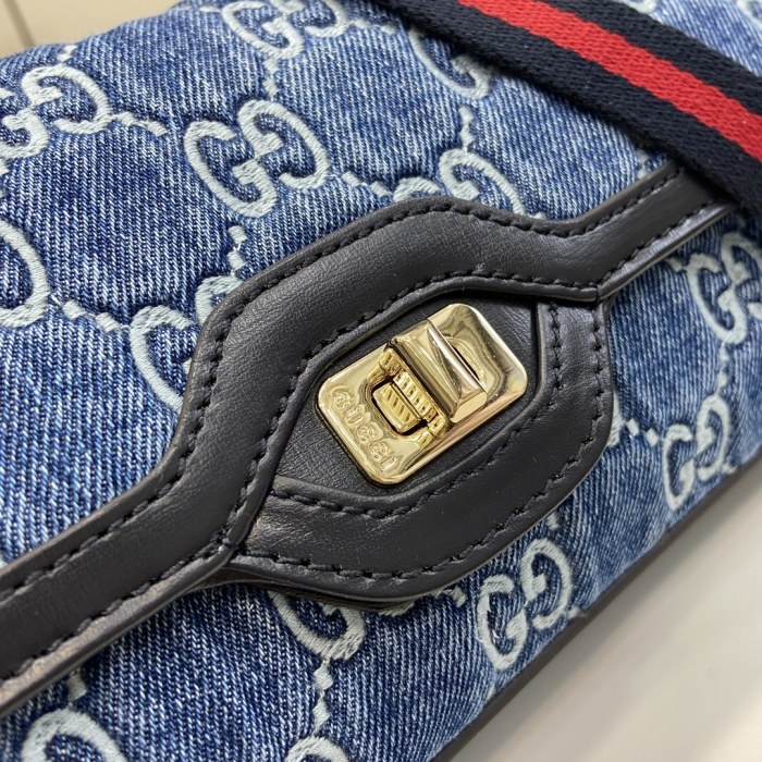 G*ucci Bag Top Quality 27.5*12.5*6.5cm