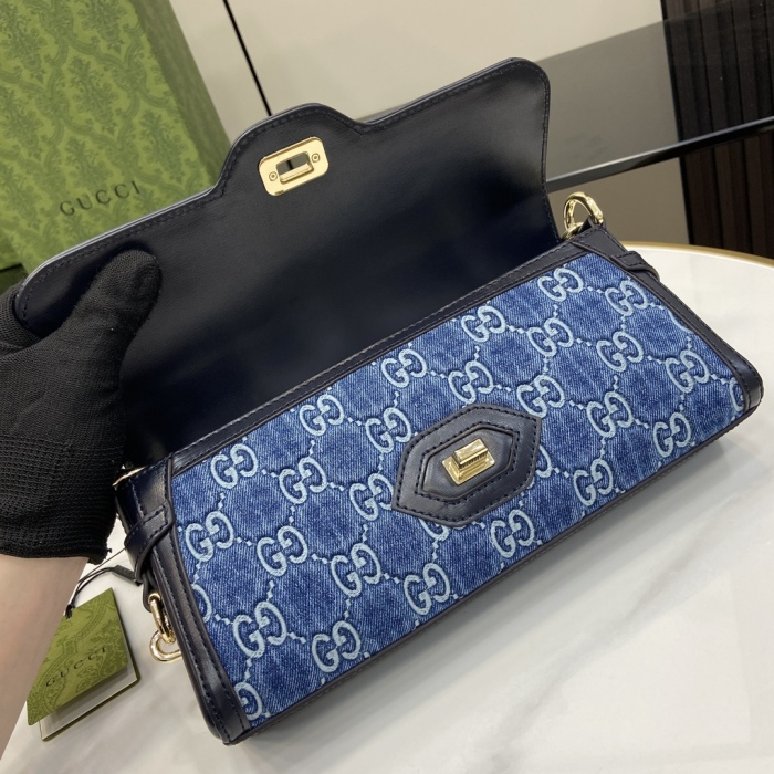 G*ucci Bag Top Quality 27.5*12.5*6.5cm