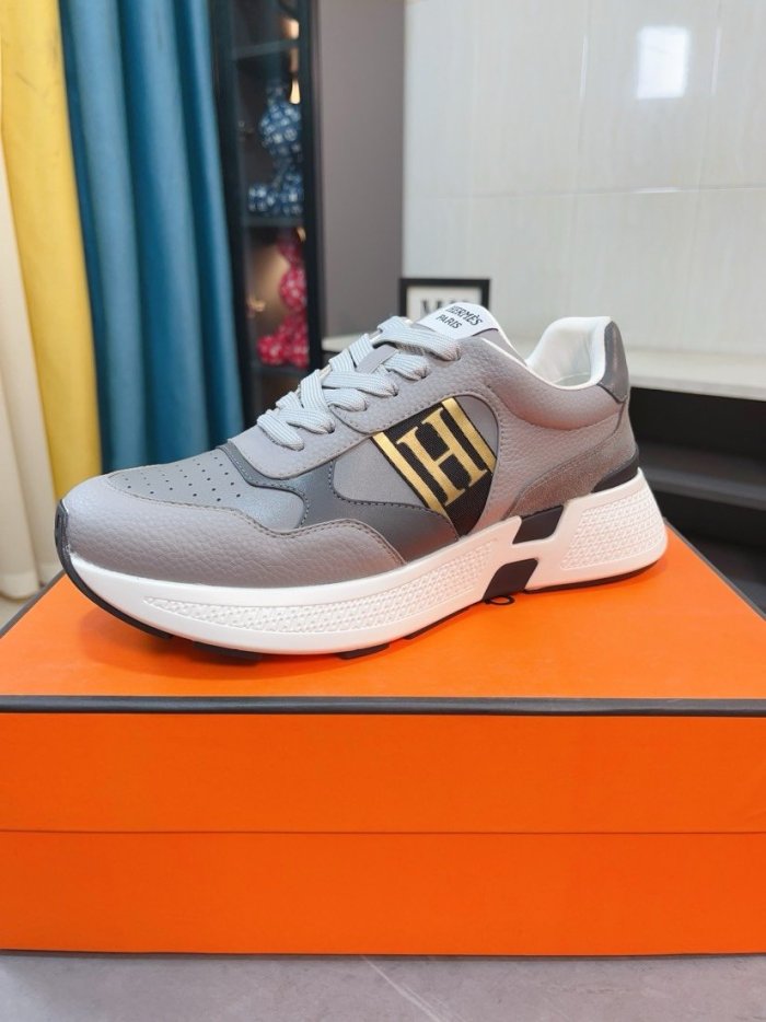 Men  H*ermes Top Sneaker