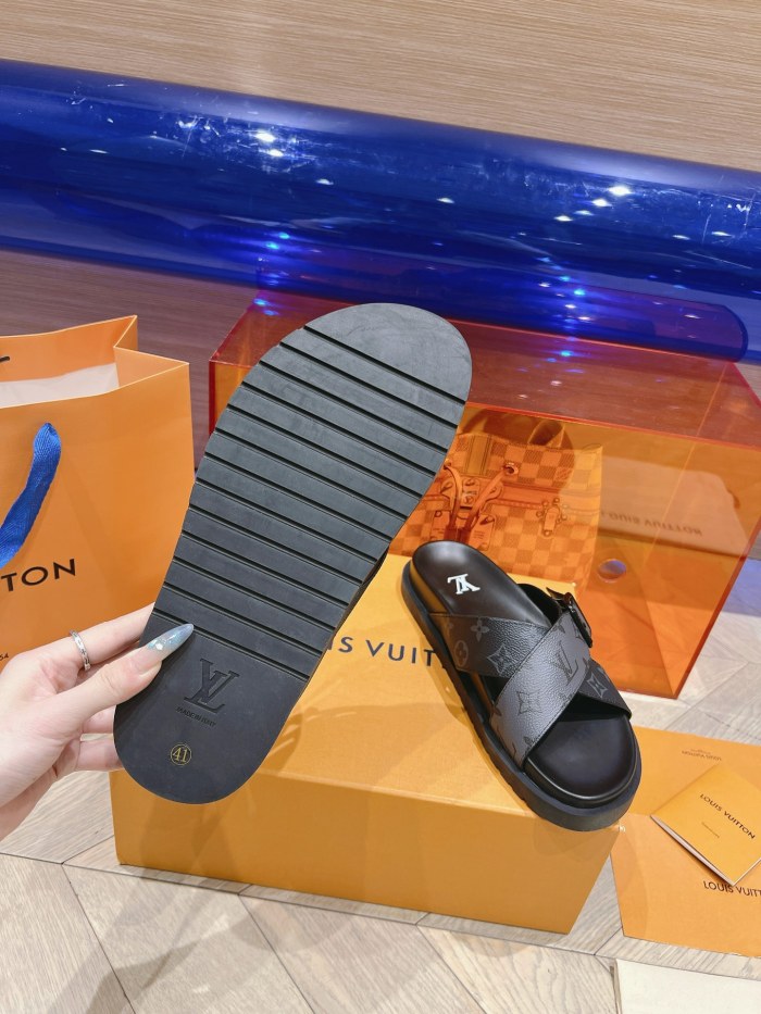 Men L*ouis V*uitton Top Quality Sandals