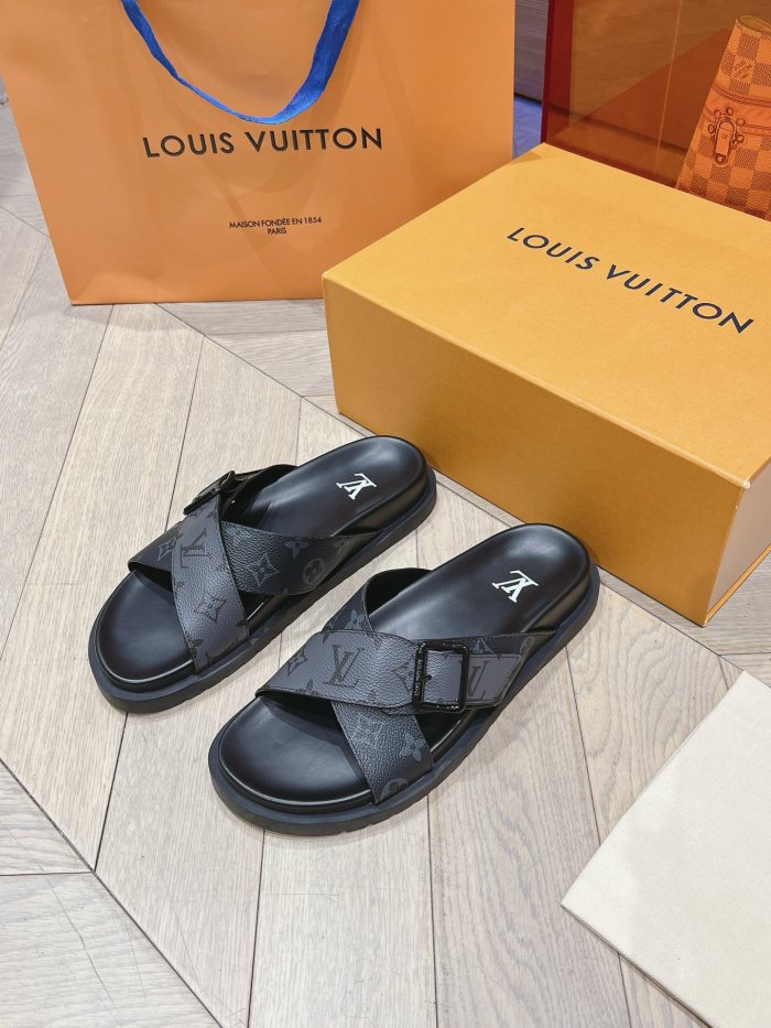 Men L*ouis V*uitton Top Quality Sandals