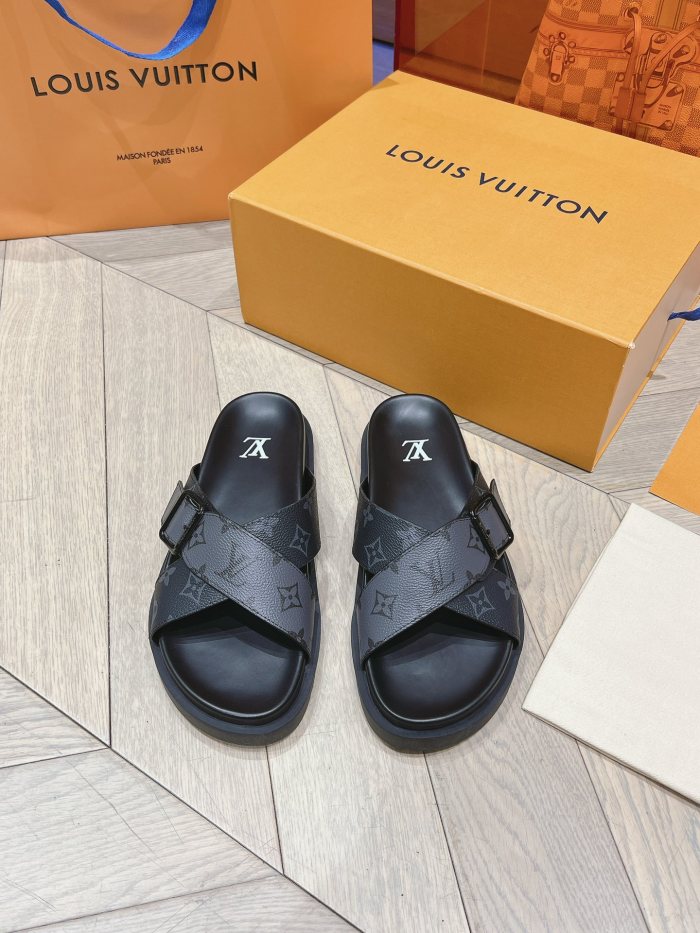 Men L*ouis V*uitton Top Quality Sandals