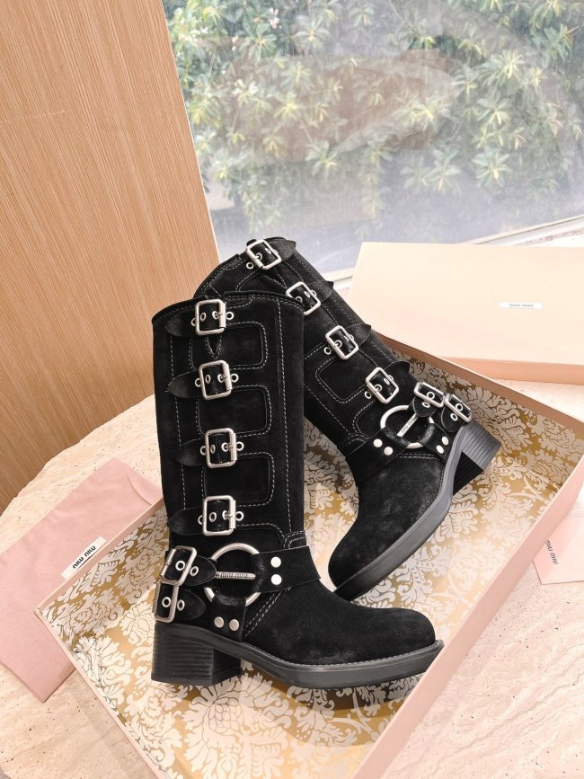 Women M*iu M*iul Top Boot