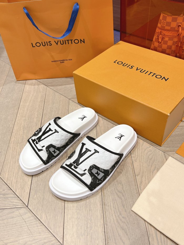 Men L*ouis V*uitton Top Quality Sandals