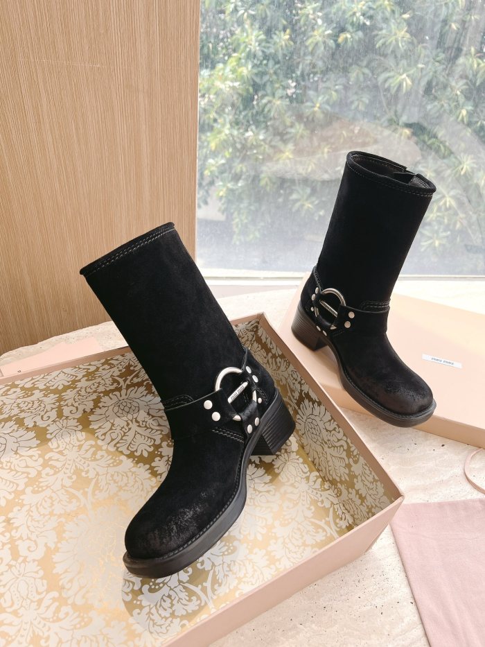 Women M*iu M*iul Top Boot