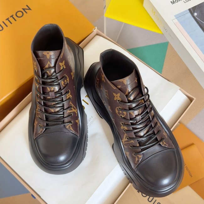 Men L*ouis V*uitton Top Quality Boot  7CM
