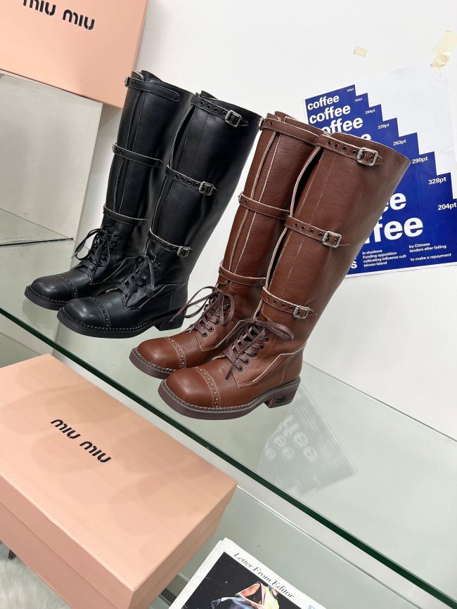 Women M*iu M*iul Top Boot