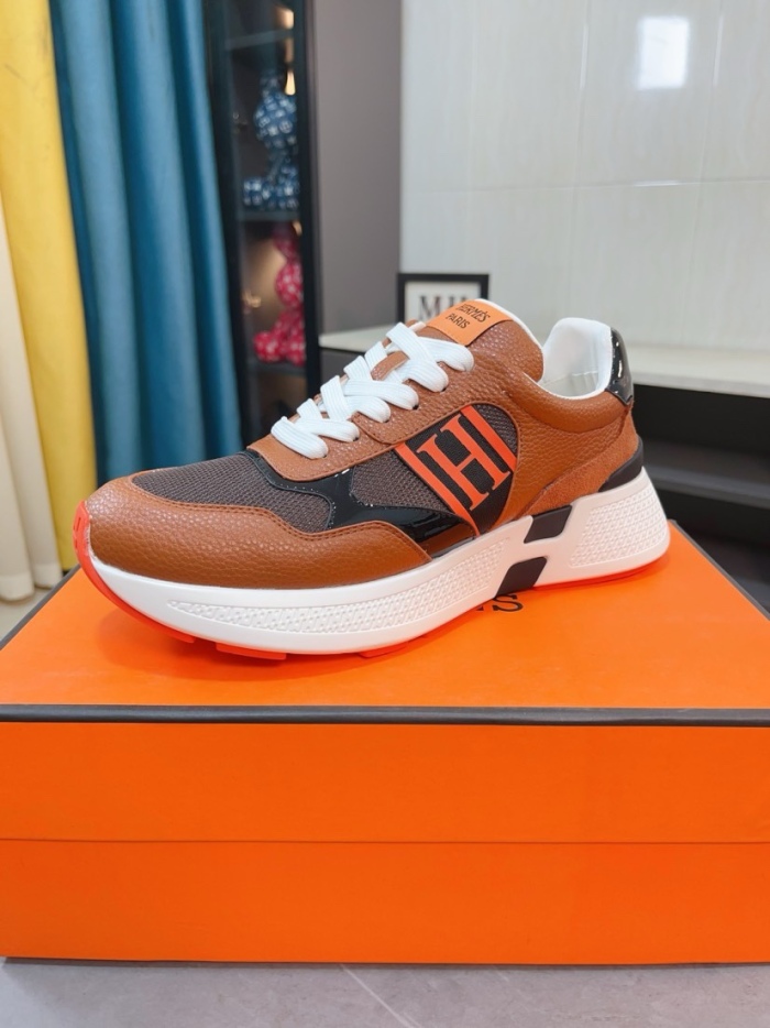 Men  H*ermes Top Sneaker