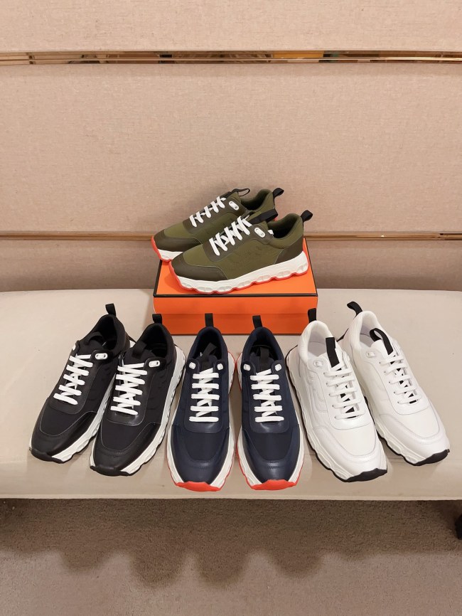 Men  H*ermes Top Sneaker