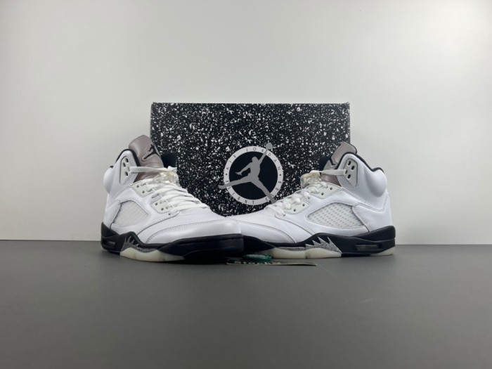 Air Jordan 5 Retro  White and Black   DD0587-110