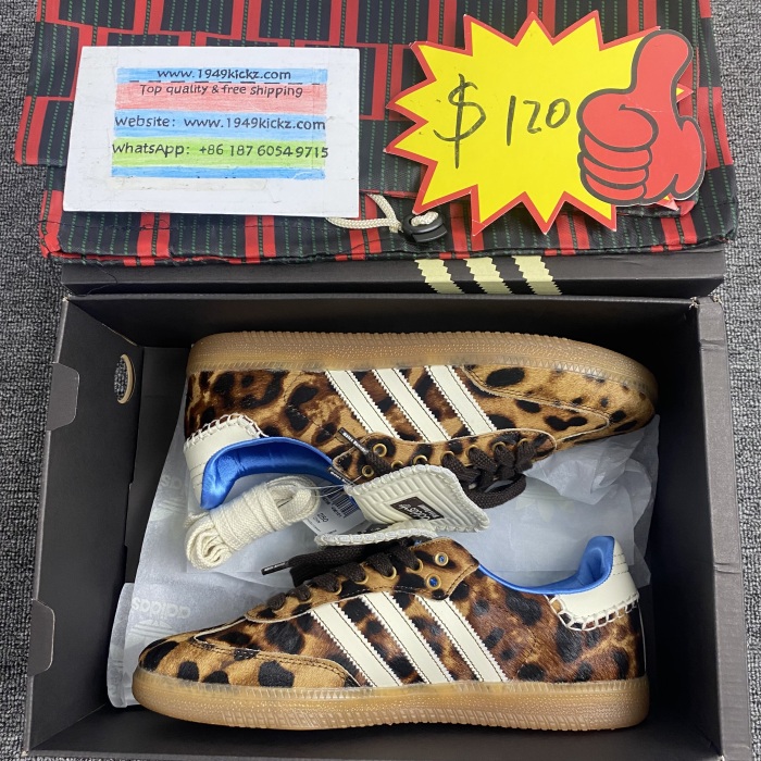 Men Women   W*ales B*onner x a*didas S*amba Pony Leopard IE0578