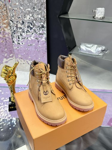Men Women L*ouis V*uitton x T*imberland  Top Sneakers