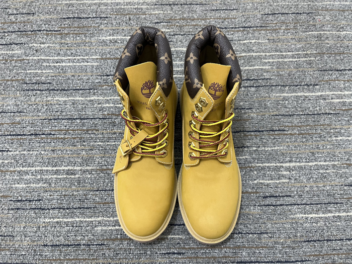 Men  L*ouis V*uitton x T*imberland  Top Sneakers
