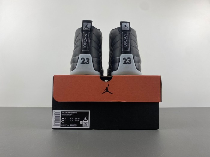 A*IR JOR*DAN 12 “BLACK/WOLF GREY”  CT8013-010