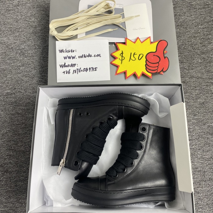 Men Women R*ick O*wens Top Sneaker