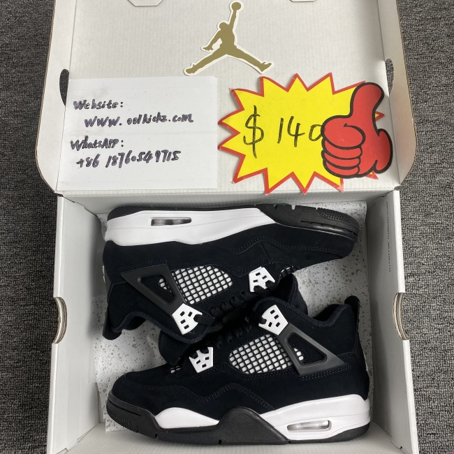 A*IR J*ORDAN 4 RETRO 'WHITE THUNDER'  FQ8213-001