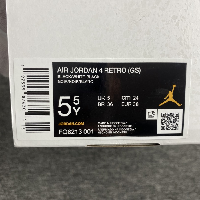 A*IR J*ORDAN 4 RETRO 'WHITE THUNDER'  FQ8213-001