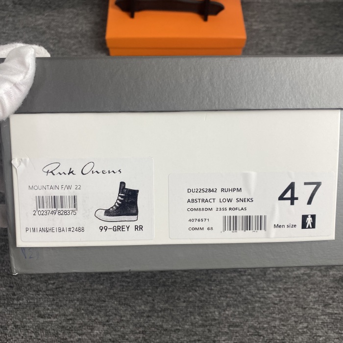 Men Women  R*ick O*wens Top Sneaker