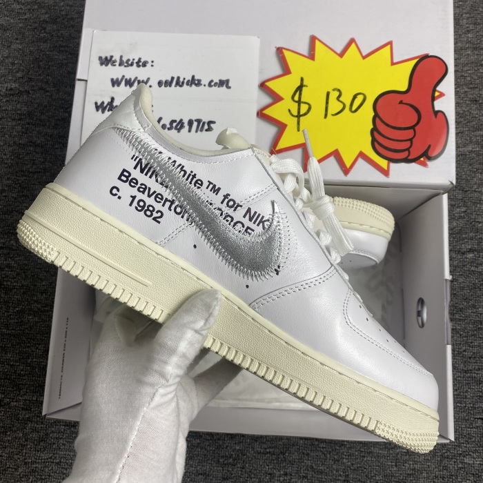 N*ike  A*ir F*orce 1’07  off white  AO4297 100
