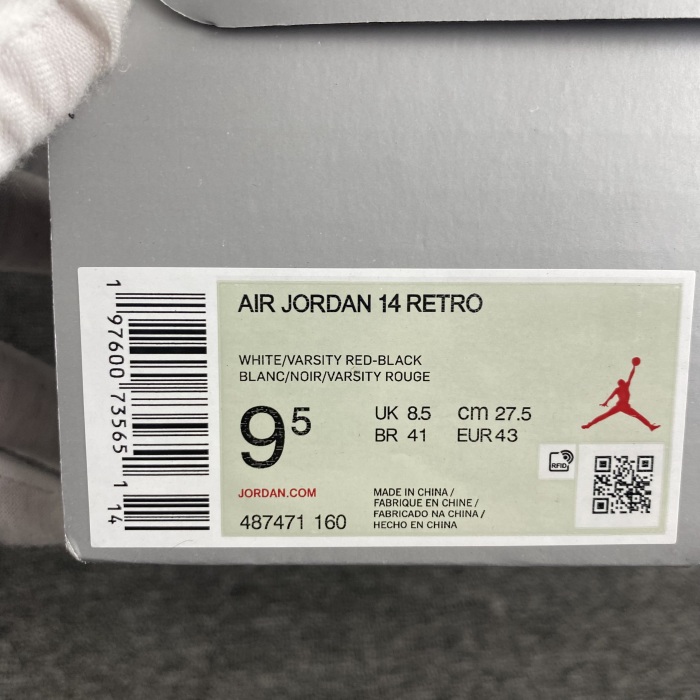 A*ir Jor*dan 14 “Black Toe” 487471-160