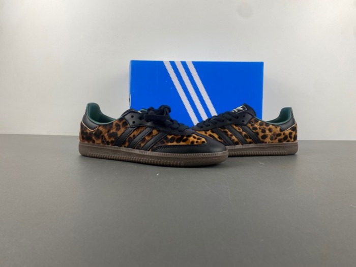 a*didas S*amba Leopard Collegiate Green  JI2735
