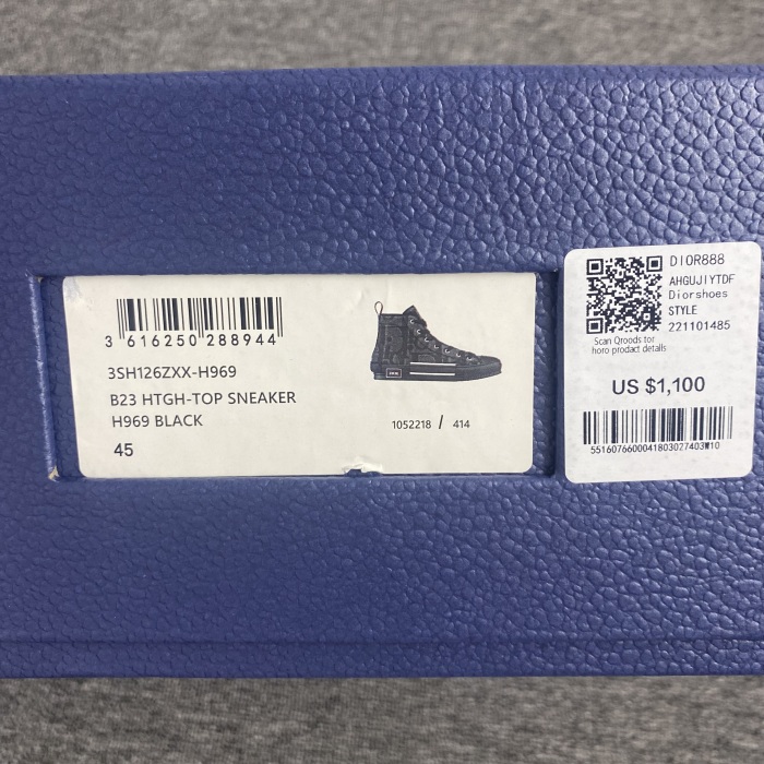 Men  C*hristian D*ior B23 Sneaker