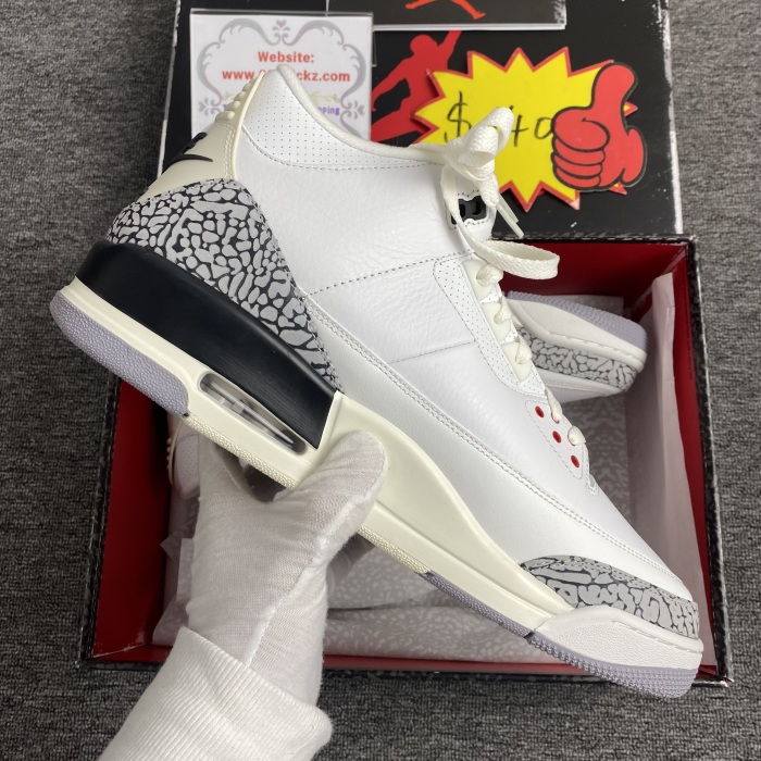 Air Jordan 3 White Cement Reimagined Shoes 2023 DN3707-100