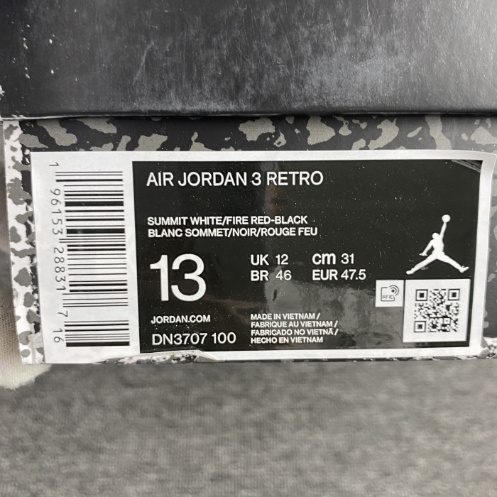 Air Jordan 3 White Cement Reimagined Shoes 2023 DN3707-100