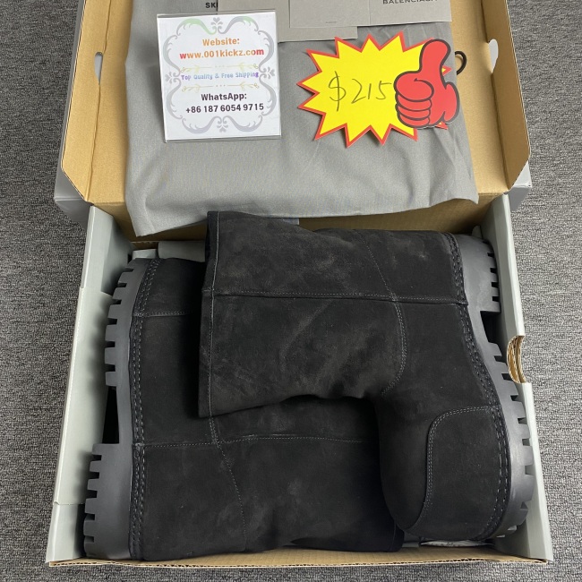 Men Women B*alenciaga Top Boots