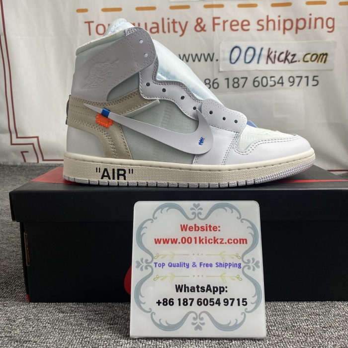 Air Jordan 1 xOFF WHITE NRG  AQ0818 100
