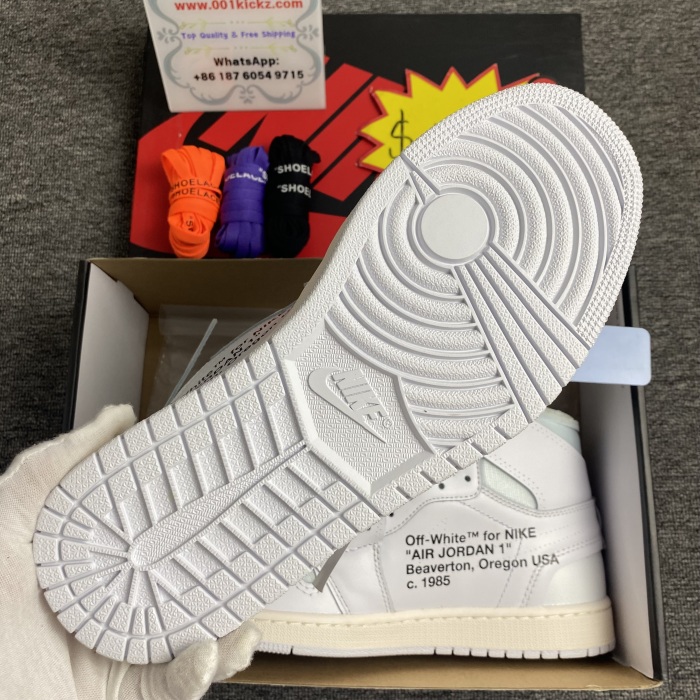 Air Jordan 1 xOFF WHITE NRG  AQ0818 100