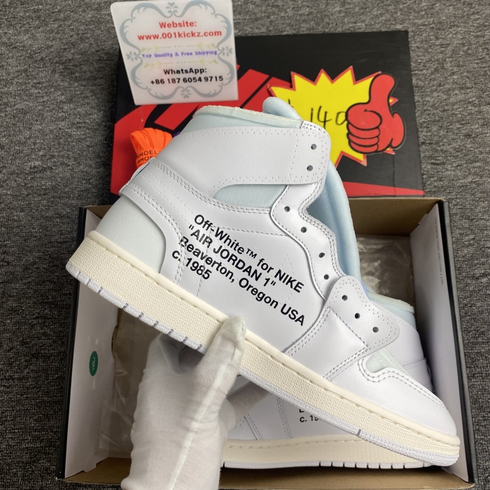 Air Jordan 1 xOFF WHITE NRG  AQ0818 100