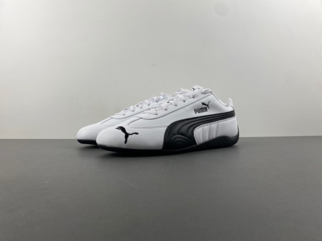 P*uma  Speedcat Leather   'White Black' 401603-02