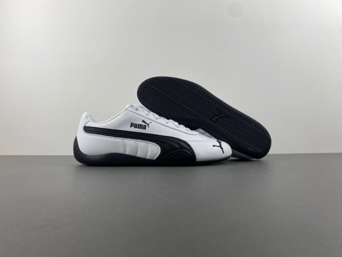 P*uma  Speedcat Leather   'White Black' 401603-02