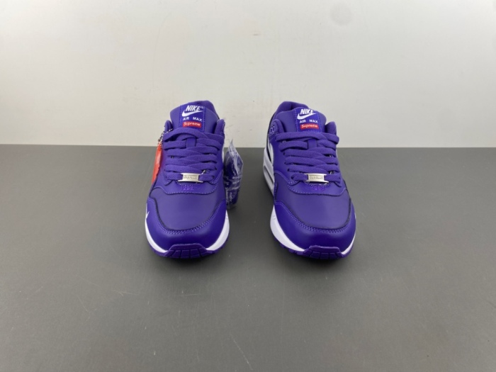 S*upreme x N*ike A*ir M*ax 1 '“Varsity Purple” HF8813-500