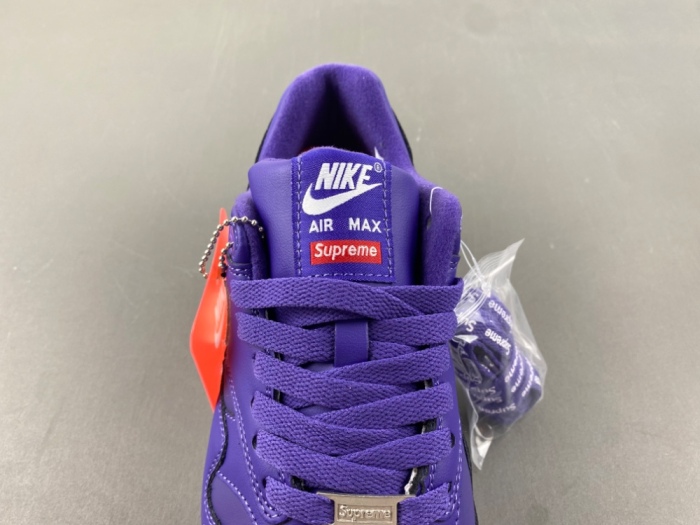 S*upreme x N*ike A*ir M*ax 1 '“Varsity Purple” HF8813-500