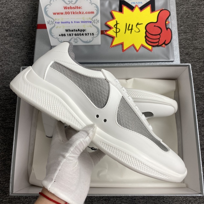 Men Women P*rada Top Sneakers