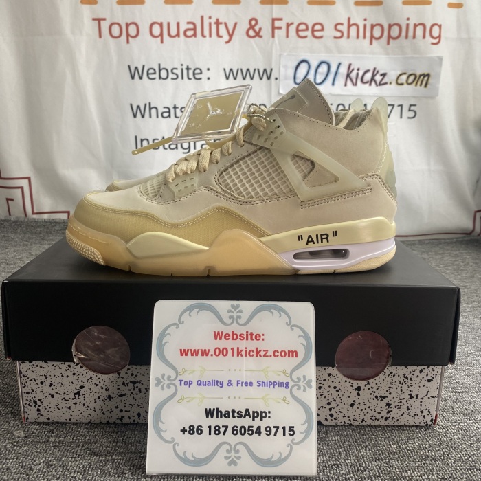 WMNS Air Jordan 4 RETRO x O*ff W*hite CV9388-100