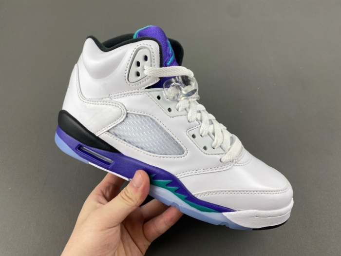 Women A*ir J*ordan 5 Retro GS 'Grape' HQ7980-100