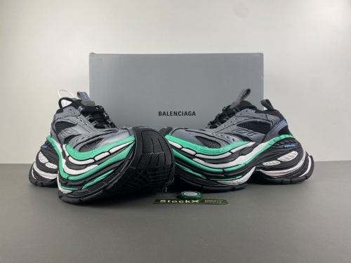 Men Women B*alenciaga 17 Platform Reduced Dark Gray