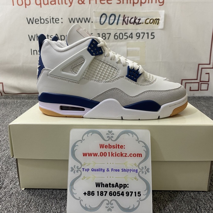 N*ike SB x A*ir J*ordan 4 “Navy” DR5415-100