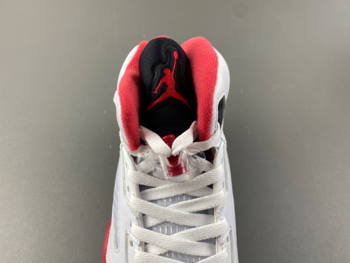 Air Jordan 5 “Fire Red Black Tongue HQ7978-101