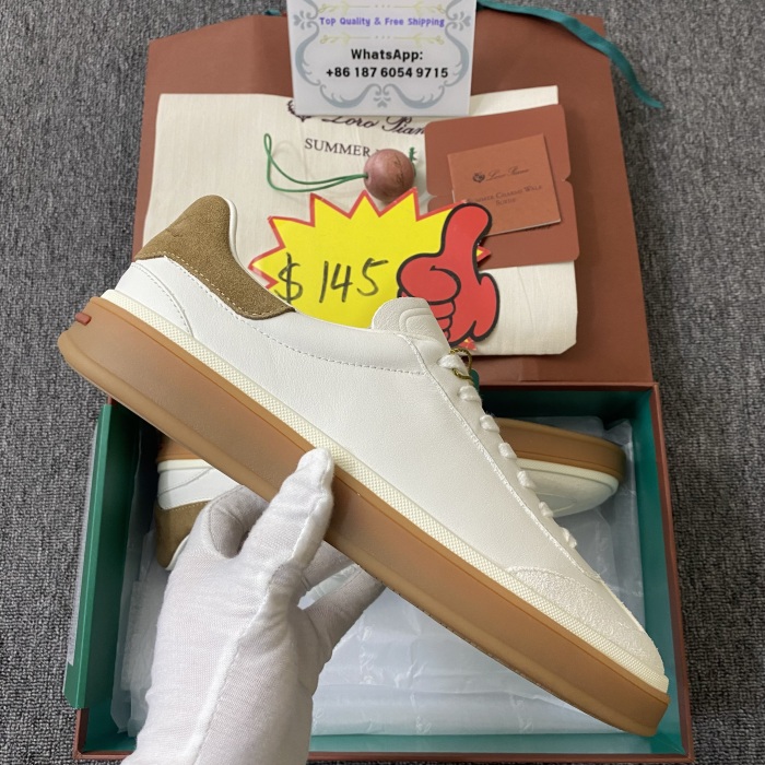 Men L*oro P*iana Top Sneakers
