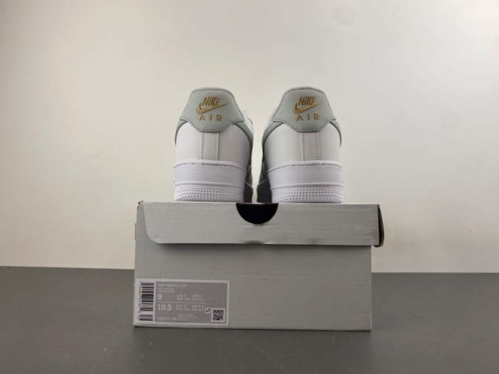 N*ike  A*ir Force 1 Low 'White Grey Gold'  CZ0270-106