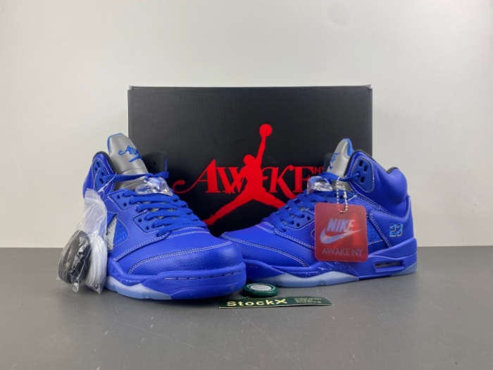 A*wake NY x J*ordan A*ir J*ordan 5 Racer Blue  DV4982-400