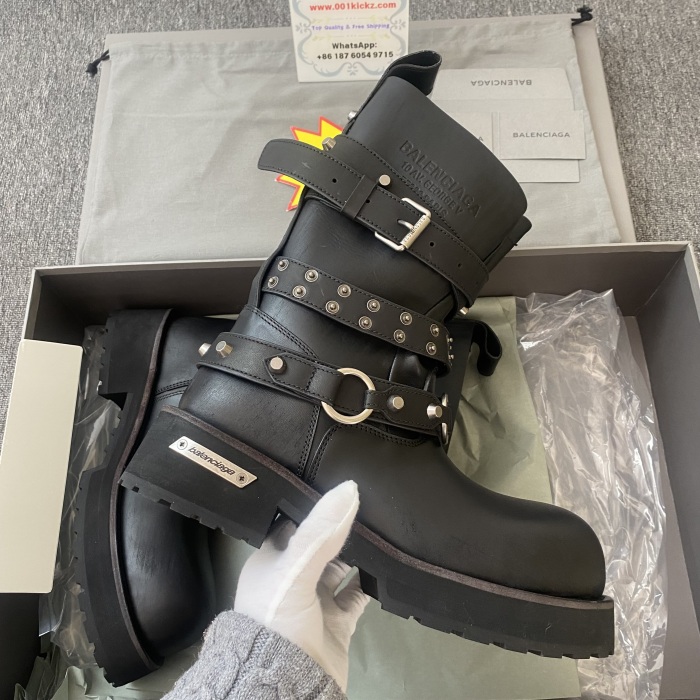 Men Women B*alenciaga Top Boots