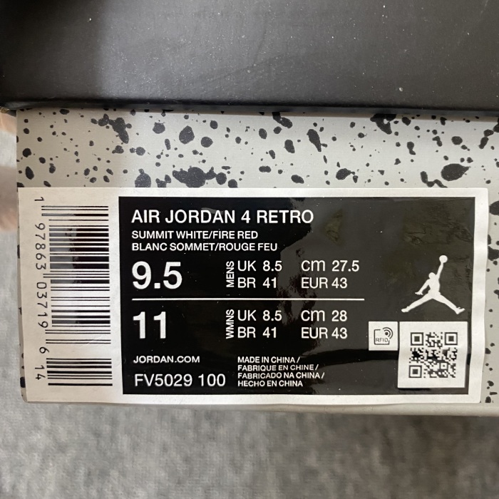 Air Jordan 4 White Cement FV5029 100