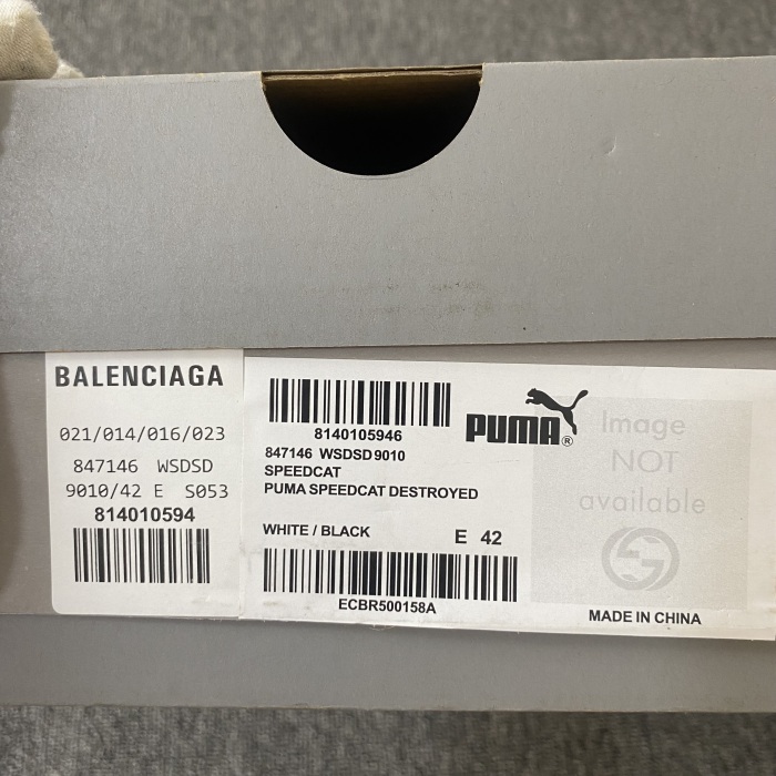 P*uma x B*alenciaga Speedcat  406519-02