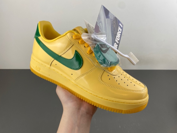 N*ike  A*ir F*orce 1  Low 'Patent Leather Topaz Gold'  IO4489-700